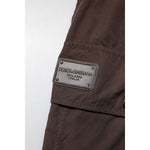 Dolce & Gabbana Brown Cotton Cargo Jogger Men Pants PAN76464-50