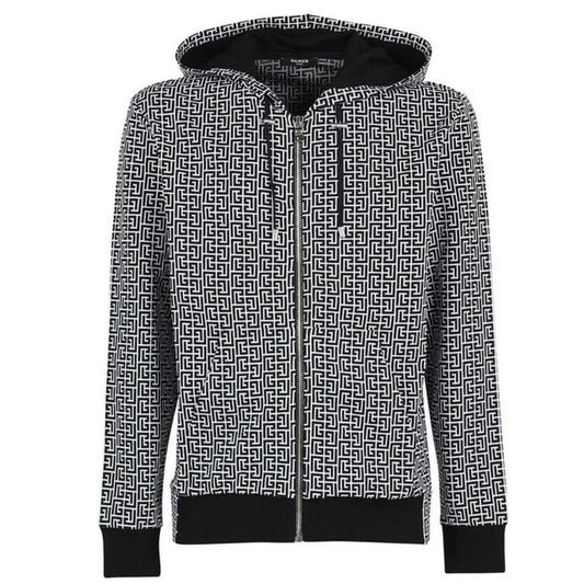 Balmain Black Cotton Sweater