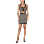 Balmain Black Viscose Skirt BA-15456-IT38|XS