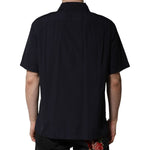 Dolce & Gabbana Dark Blue Cotton Short Sleeves Casual Shirt TSH90485-40