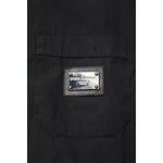 Dolce & Gabbana Black Cotton Short Sleeve Buttoned Casual Shirt TSH90706-41
