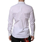 Dolce & Gabbana White MARTINI Long Sleeves Dress Formal Shirt TSH906709-38