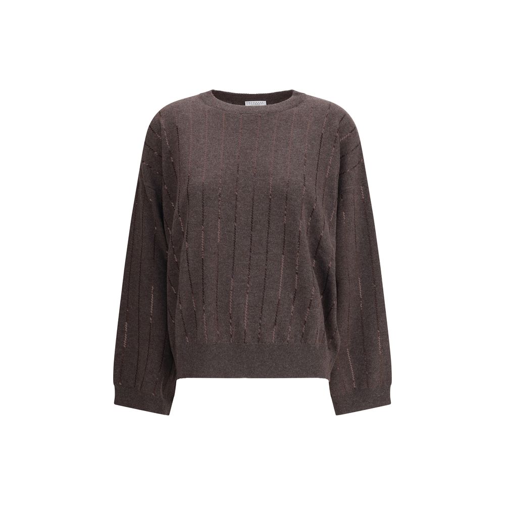 Brunello Cucinelli Brown Cashmere Cashmere Sweater