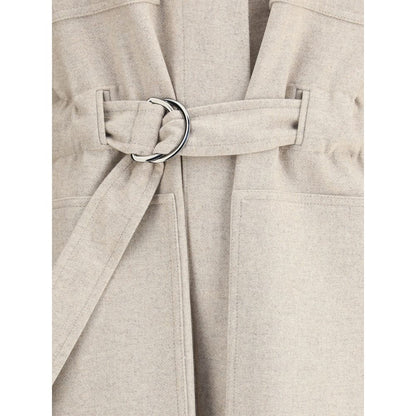 Brunello Cucinelli Beige Wool Coat