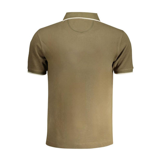 La Martina Green Cotton Polo Shirt LA-30437-S