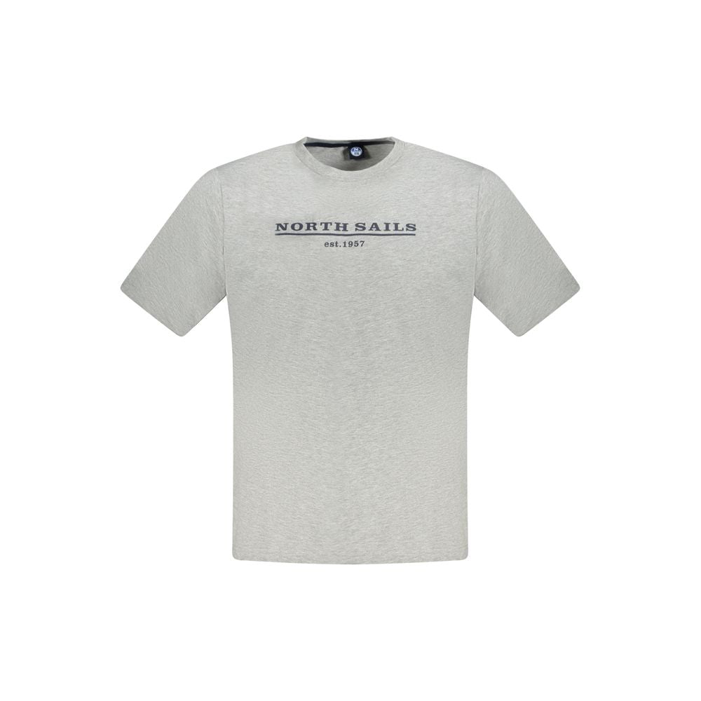 North Sails Brown Cotton Men T-Shirt