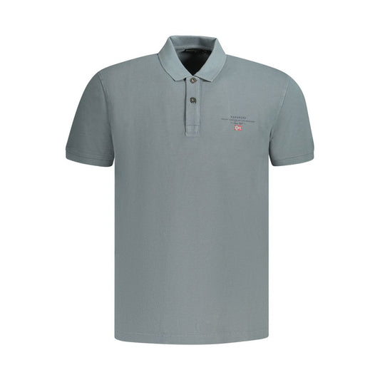 Napapijri Gray Cotton Polo Shirt