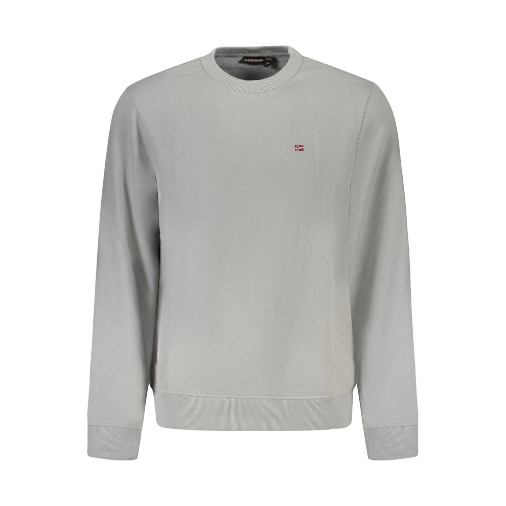 Napapijri Brown Cotton Men Sweater NA-36517-S
