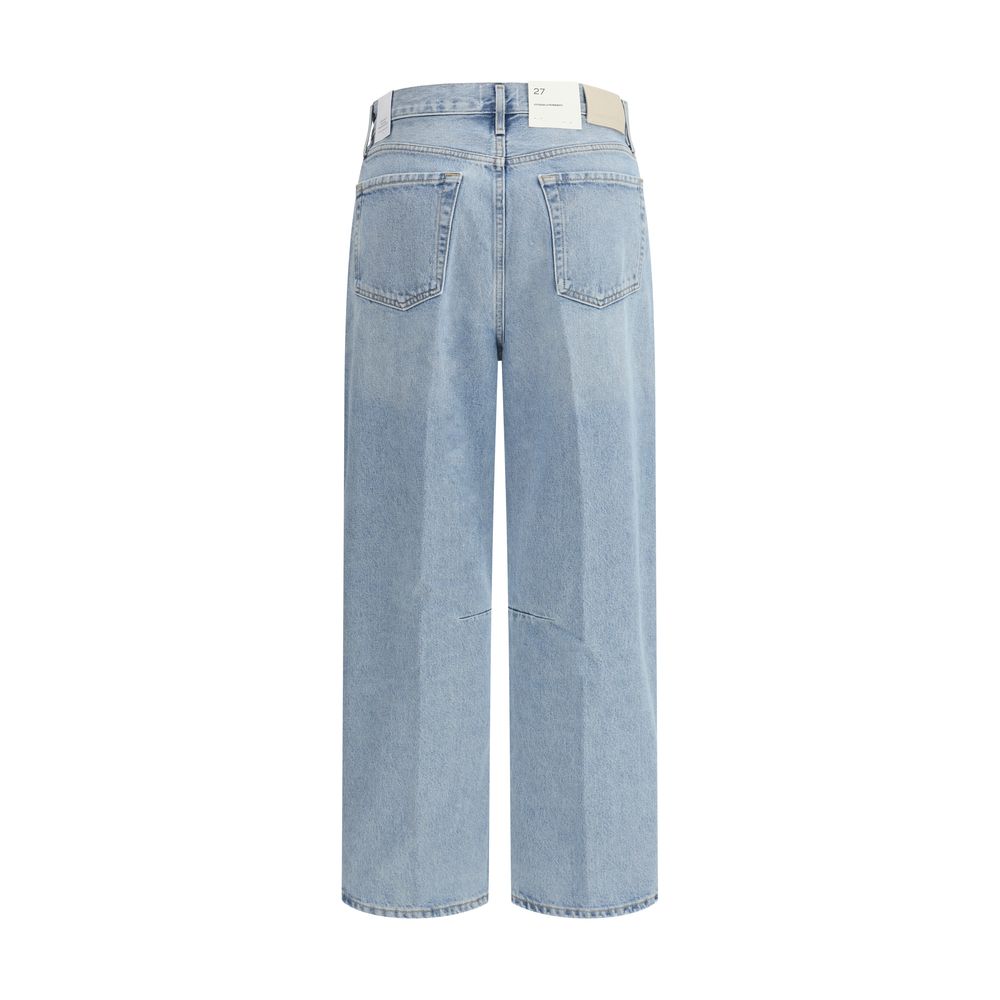 Citizens of Humanity Light Blue Cotton Straight-Leg Jeans