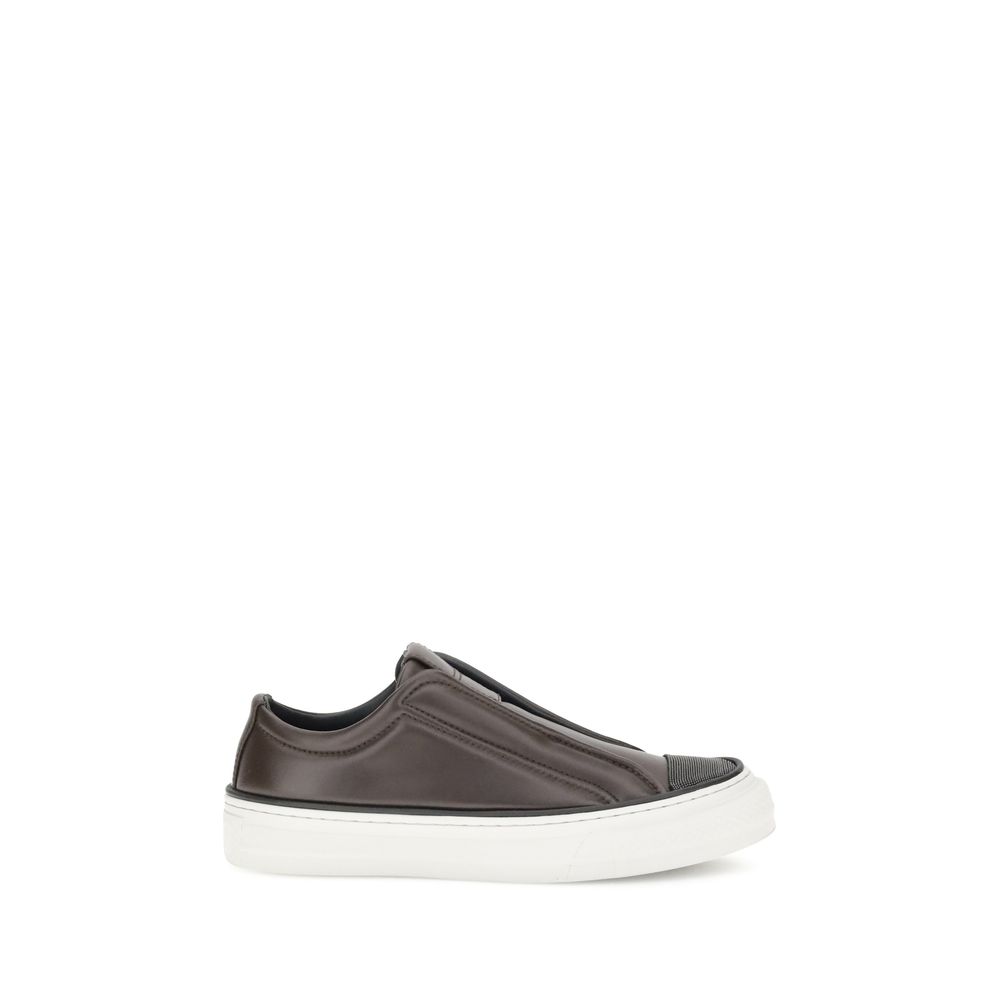 Brunello Cucinelli Black Rubber Low Top Sneakers