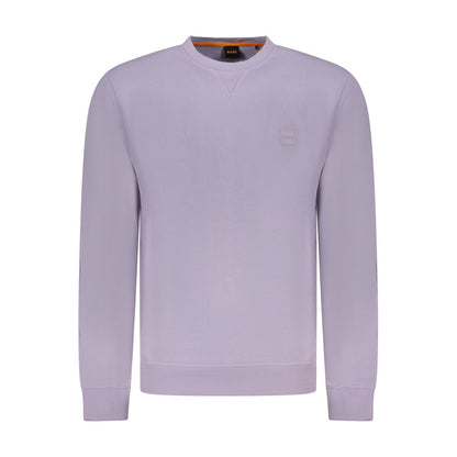 Hugo Boss Purple Cotton Sweatshirt