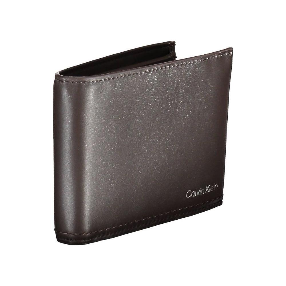 Calvin Klein Brown Leather Men Wallet CA-20524