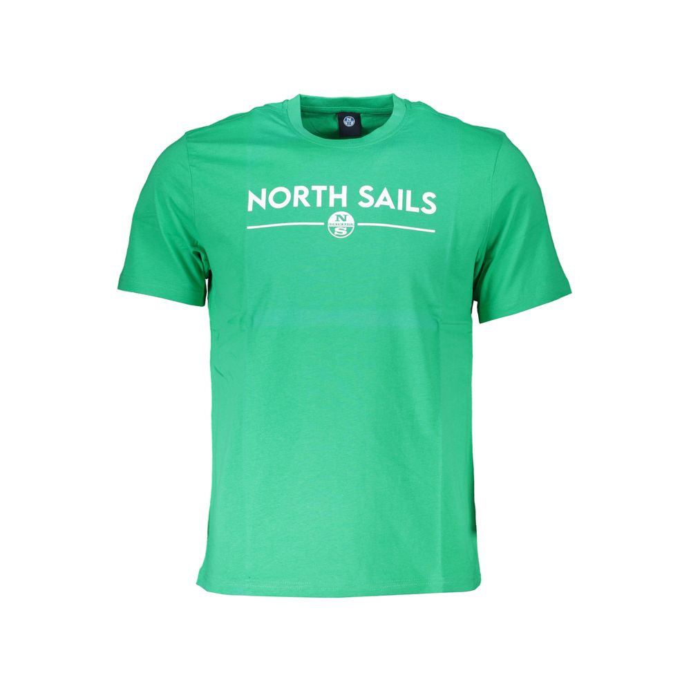 North Sails Green Cotton T-Shirt NO-27954-S