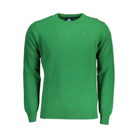North Sails Green Wool Men Sweater NO-37109-S