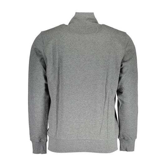 La Martina Gray Cotton Men Sweater LA-17140-S