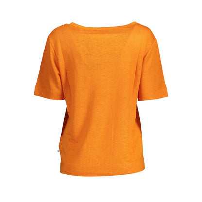 Gant Orange Linen Women T-Shirt