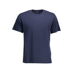 La Martina Blue Cotton Men T-Shirt LA-12197-M