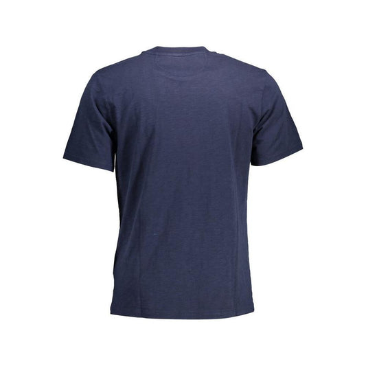 La Martina Blue Cotton Men T-Shirt LA-12197-M