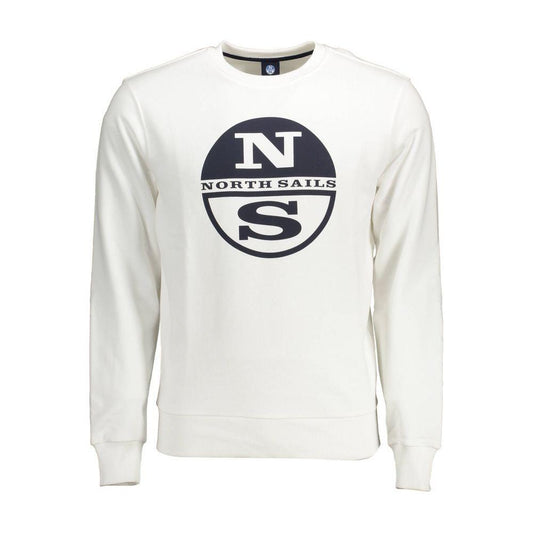 North Sails White Cotton Men Sweater NO-12590-XL