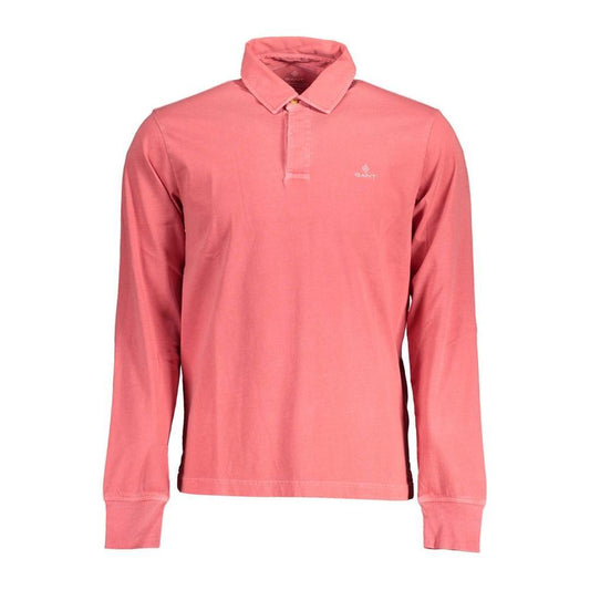 Gant Red Cotton Men Polo Shirt