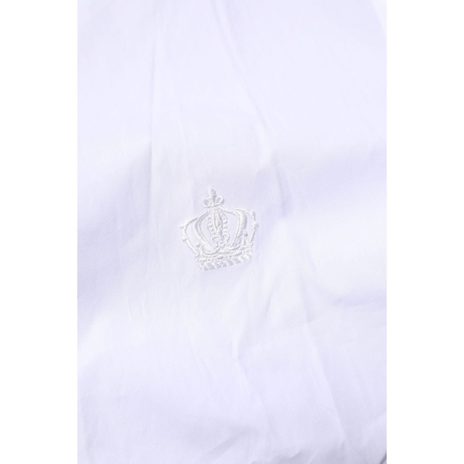Dolce & Gabbana White Cotton GOLD Long Sleeves Formal Shirt