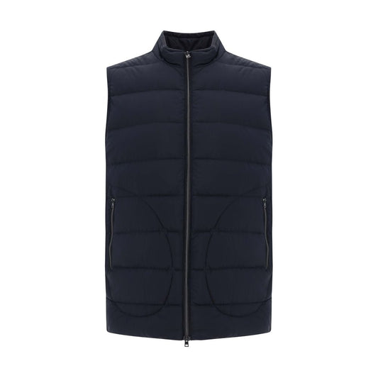 Herno Black Polyamide Sleveless Jacket