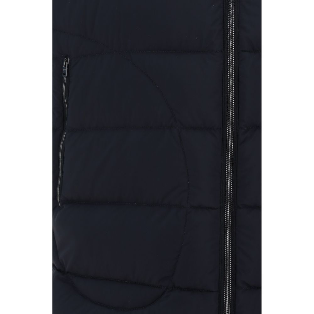 Herno Black Polyamide Sleveless Jacket
