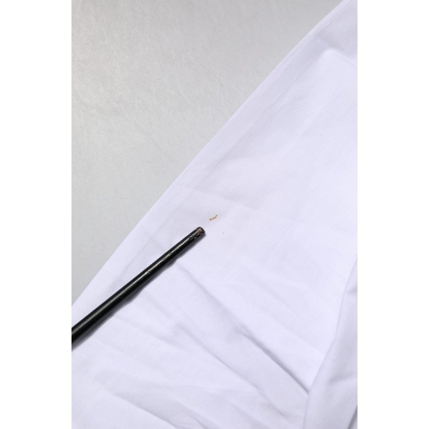 Dolce & Gabbana White Cotton GOLD Long Sleeves Formal Shirt