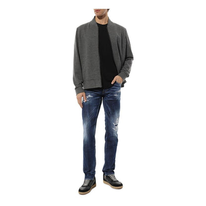 Dsquared² Blue Cotton Men Slim Jean