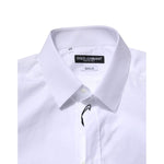 Dolce & Gabbana White GOLD Long Sleeves Dress Formal Shirt TSH906862-40