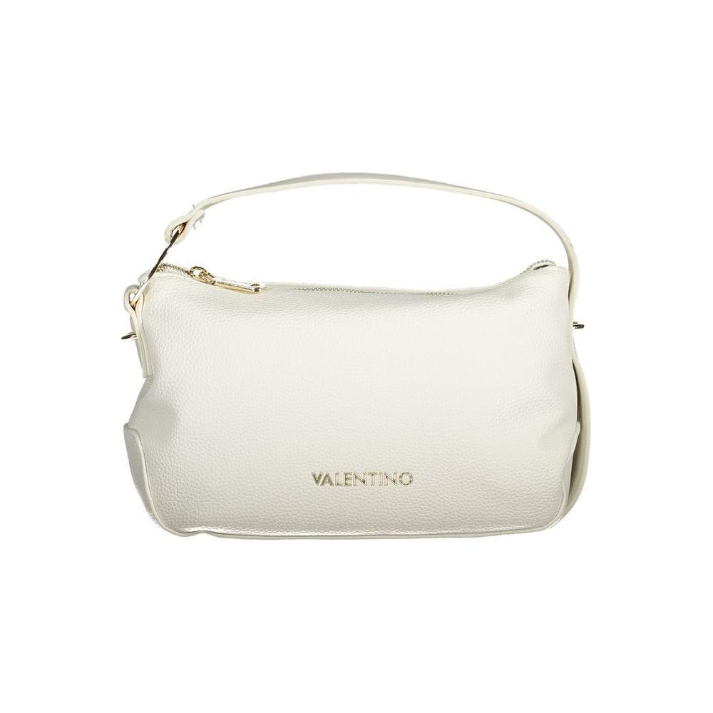 Front view with bag zipped and handles upright.