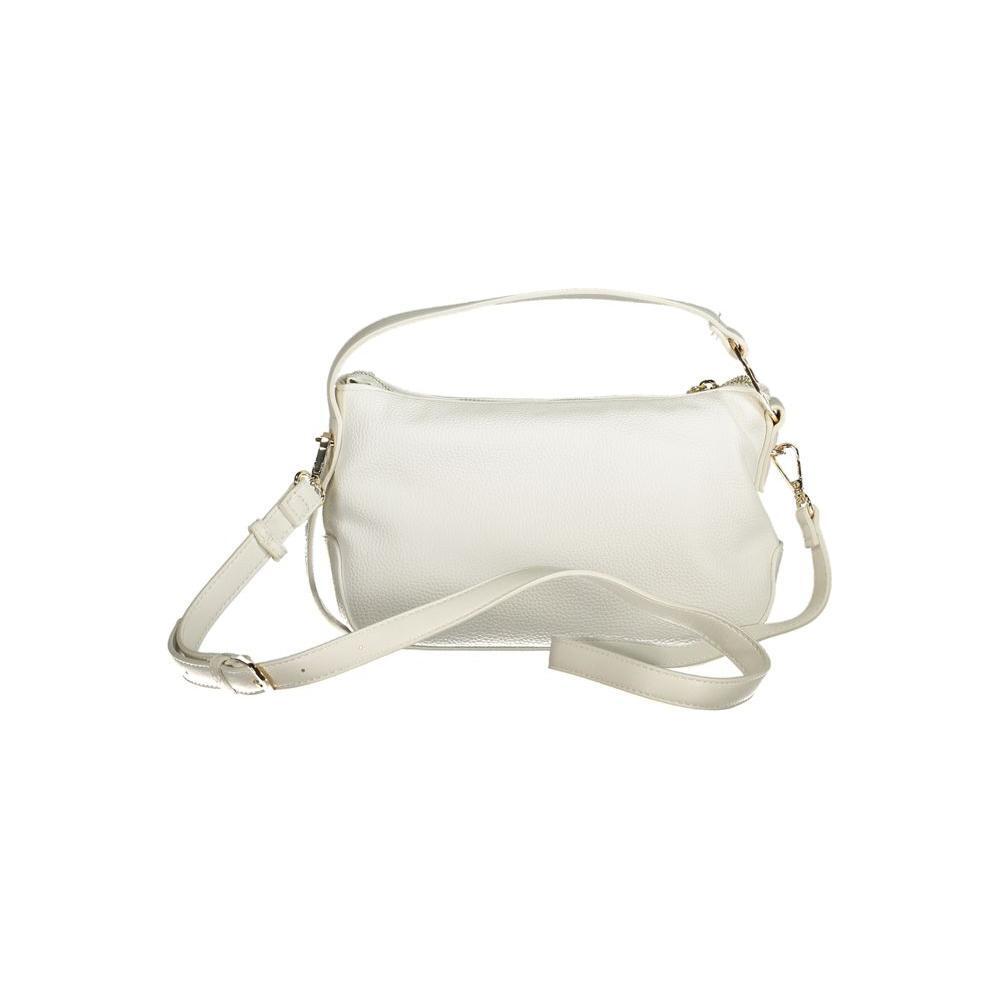 Front view with bag zipped and handles upright.