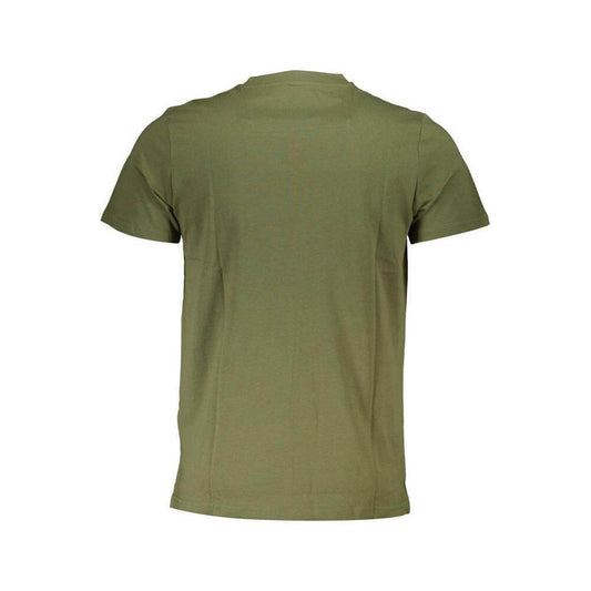 Cavalli Class Green Cotton Men T-Shirt CA-37645-L