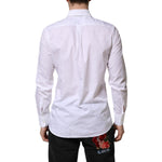 Dolce & Gabbana White MARTINI Cotton Long Sleeve Formal Shirt TSH906905-39