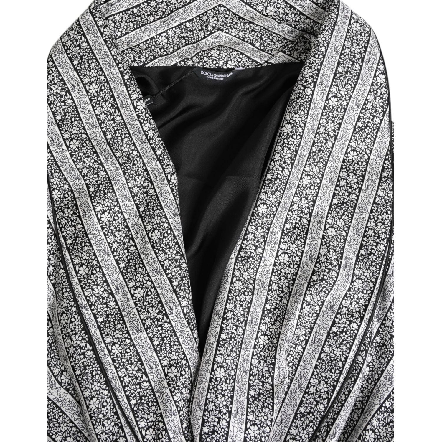 Dolce & Gabbana Multicolor Floral Robe Coat Wrap Jacket