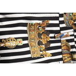 Dolce & Gabbana Multicolor Striped Crown Pants PAN74708-44