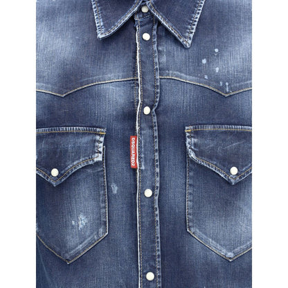 Dsquared² Blue Denim Shirt