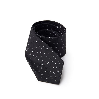 Jil Sander Black Silk Ty