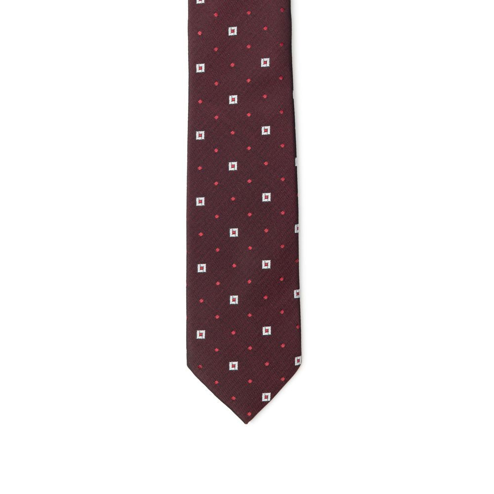 Dolce & Gabbana Bordeaux Silk Ties & Bowty DO&-825566520011036