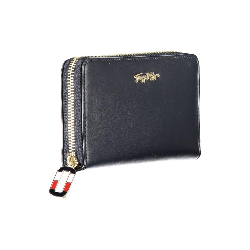 Tommy Hilfiger Blue Leather Women Wallet TO-8694