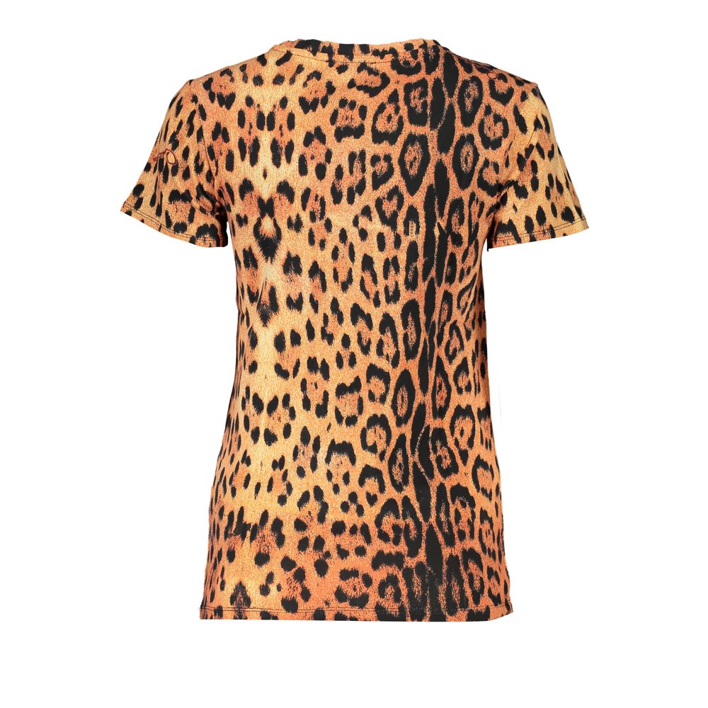 Cavalli Class Orange Cotton T-Shirt