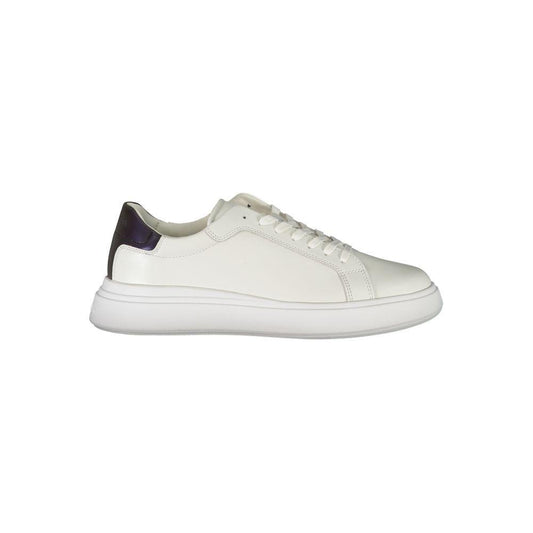 Calvin Klein Sleek White Contrast Lace-Up Sneakers CA-26830-EU45/US12