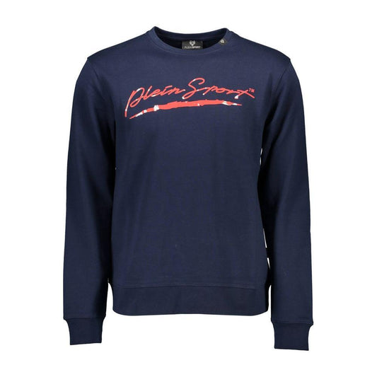 Plein Sport Blue Cotton Men Sweater PL-37204-S