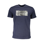Cavalli Class Blue Cotton T-Shirt CA-26754-L