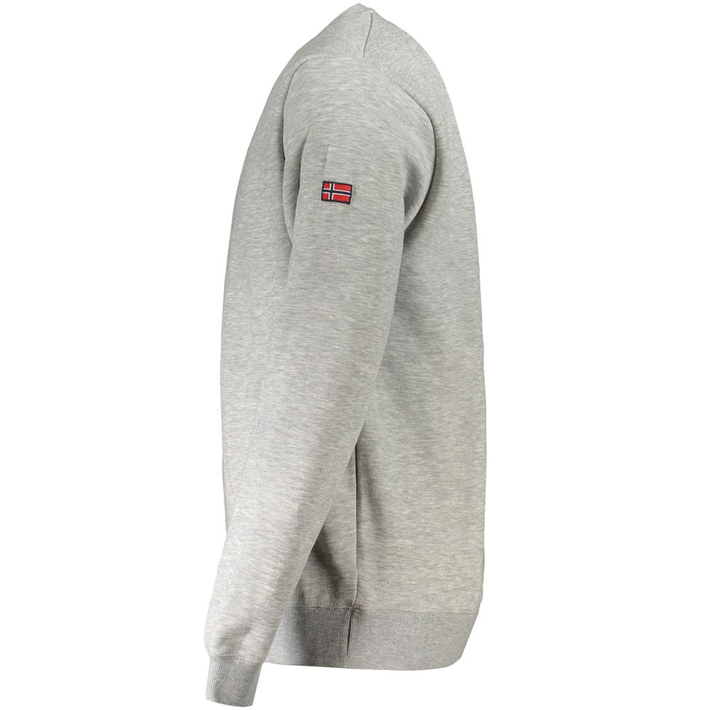 Norway 1963 Gray Cotton Men Sweater NO-31866-XL
