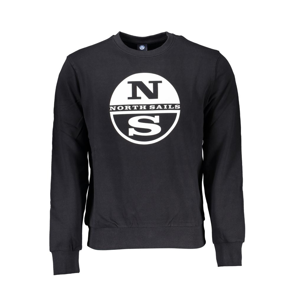 North Sails Black Cotton Men Sweater