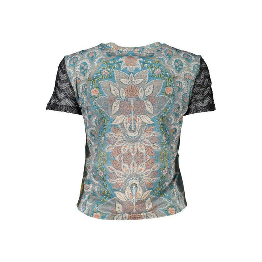Desigual Blue Polyester Women T-Shirt DE-37711-M