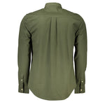 North Sails Green Cotton Men Shirt NO-23643-S