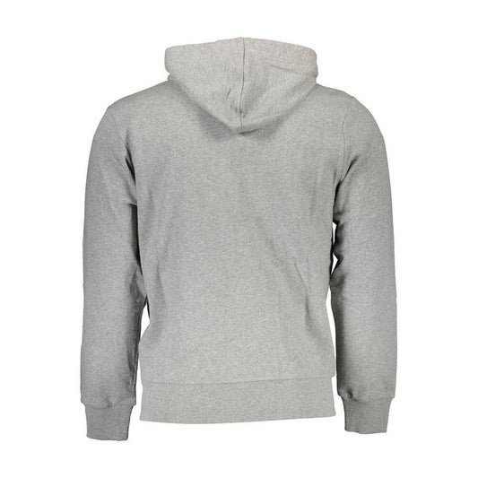 La Martina Brown Cotton Men Sweater Hoodie LA-27680-L