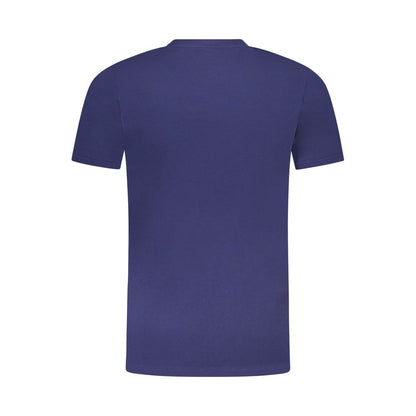Cavalli Class Blue Cotton Men T-Shirt, premium casual wear with iconic design for unmatched style.